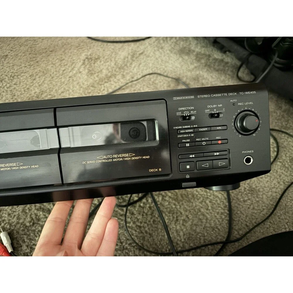 Sony TC-WE405 Stereo Separate Double Auto Reverse Cassette Deck HIFI *No Remote*